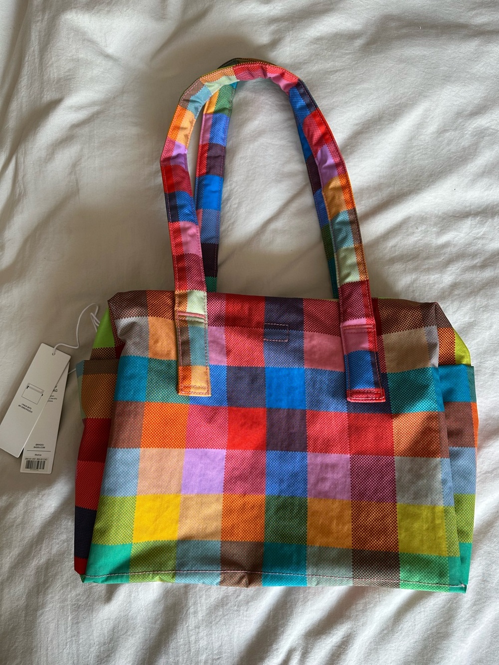 NWT BAGGU Madras Everyday Cloud Bag (ECB) - Picture 2 of 11